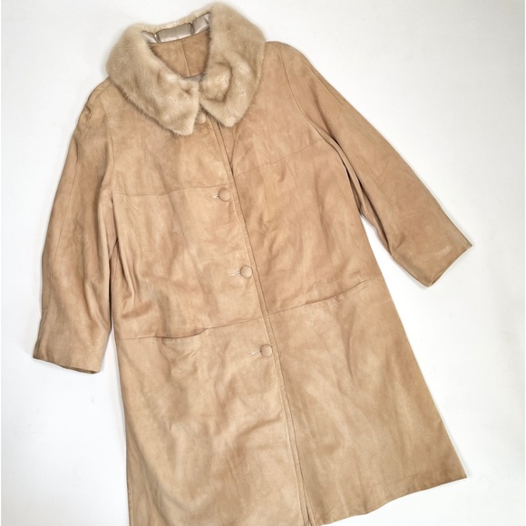 VTG mink collar shade coat jacket - Picture 11 of 13
